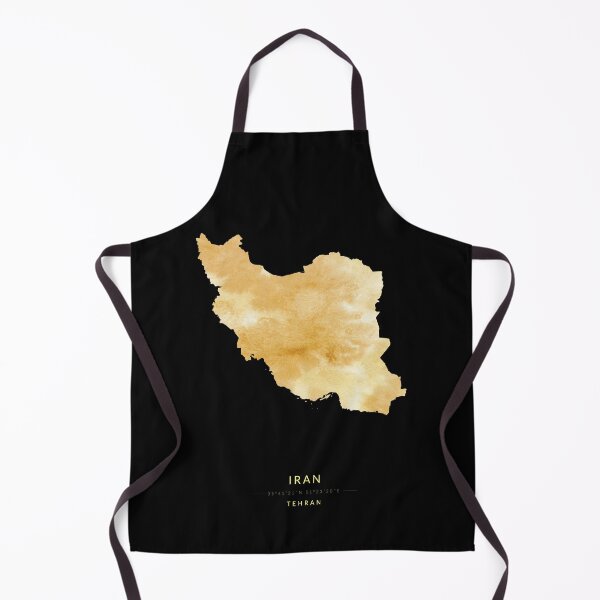 Item preview, Iran map in gold color designed and sold by Jerhus.