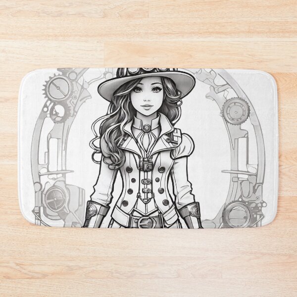 Item preview, Steampunk Clockwork Elegance: Monochrome Majesty designed and sold by ArtComixHaven.