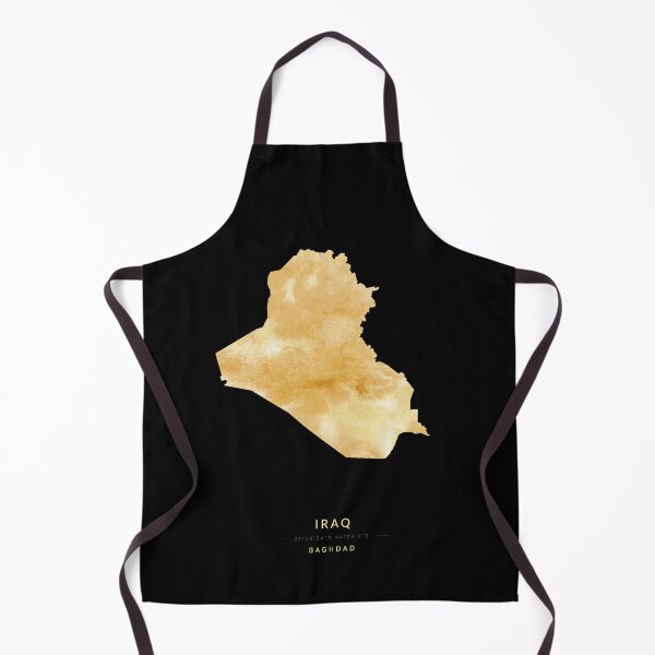 Item preview, Iraq map in gold color designed and sold by Jerhus.