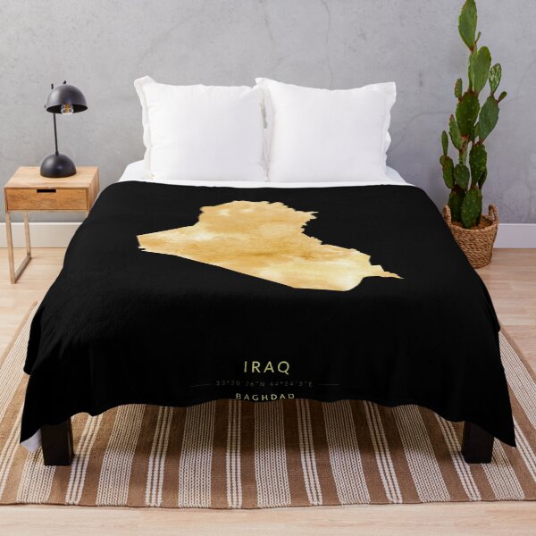 Item preview, Iraq map in gold color designed and sold by Jerhus.