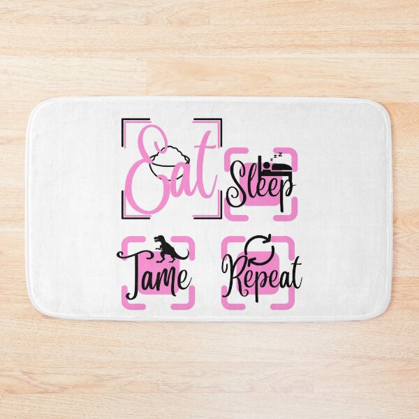 Item preview, Eat Sleep Tame Repeat ark survival evolved- Classic black and pink  designed and sold by Whisky1111.