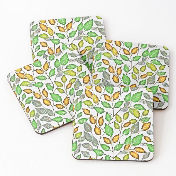 Item preview, Chic Vivid Leaves Pattern designed and sold by Health And Fitness Posts e-Store.