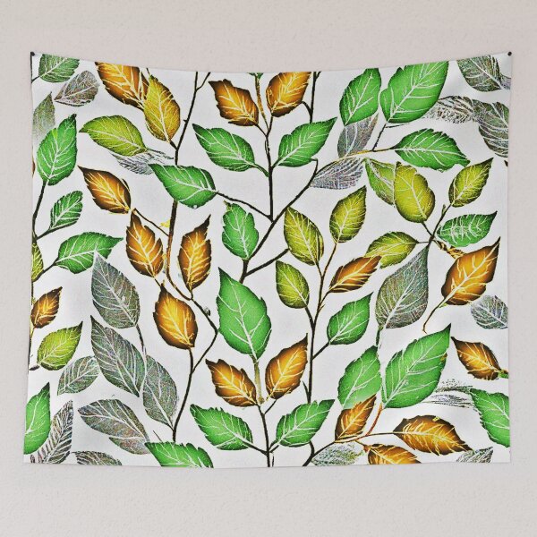 Item preview, Chic Vivid Leaves Pattern designed and sold by Health And Fitness Posts e-Store.