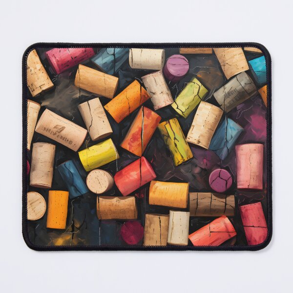 Item preview, Corkscape Abstract Symphony- A Surreal Celebration in Eclectic Chalkboard Colors designed and sold by OlfactoART Studio.
