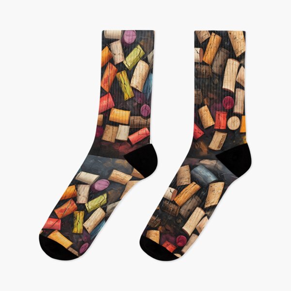 Item preview, Corkscape Abstract Symphony- A Surreal Celebration in Eclectic Chalkboard Colors designed and sold by OlfactoART Studio.