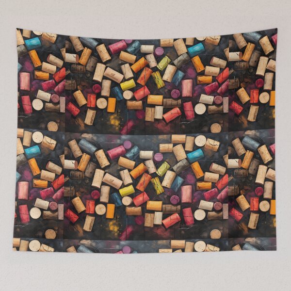 Item preview, Corkscape Abstract Symphony- A Surreal Celebration in Eclectic Chalkboard Colors designed and sold by OlfactoART Studio.