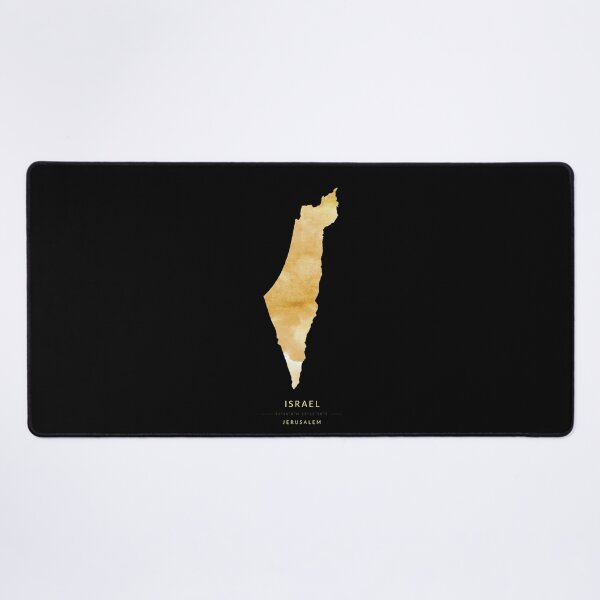 Item preview, Israel map in gold color designed and sold by Jerhus.