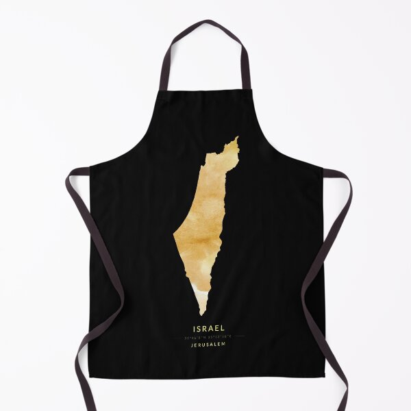 Item preview, Israel map in gold color designed and sold by Jerhus.