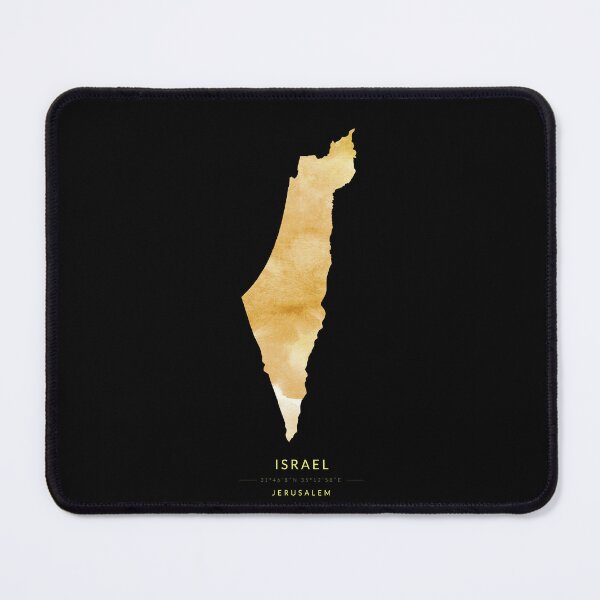 Item preview, Israel map in gold color designed and sold by Jerhus.