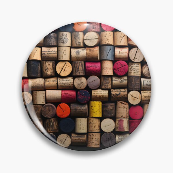 Item preview, Vintage Chalkboard Reverie- Eclectic Abstract Expressionism with Wine Corks designed and sold by OlfactoART Studio.