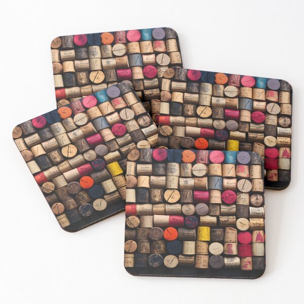 Item preview, Vintage Chalkboard Reverie- Eclectic Abstract Expressionism with Wine Corks designed and sold by OlfactoART Studio.