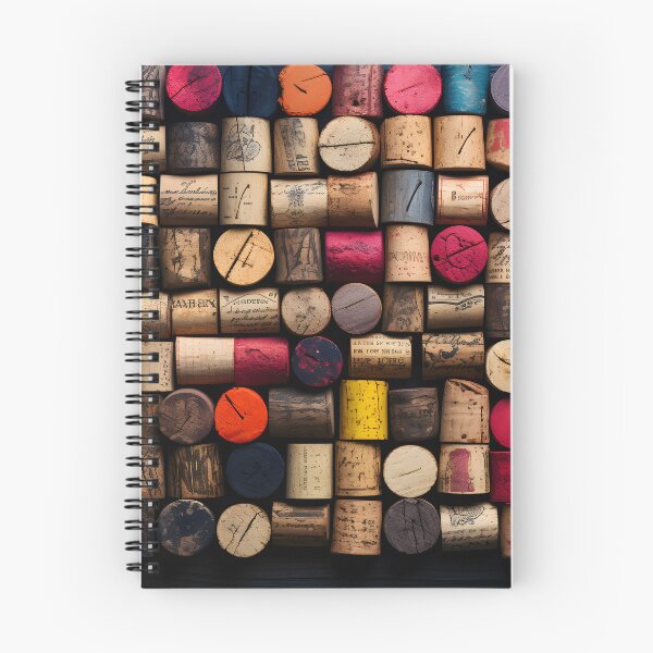 Item preview, Vintage Chalkboard Reverie- Eclectic Abstract Expressionism with Wine Corks designed and sold by OlfactoART Studio.