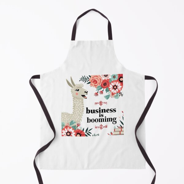 Item preview, Llama with 'Business is Booming' Quote Art Print - Motivational Office designed and sold by ArboretumFinds.