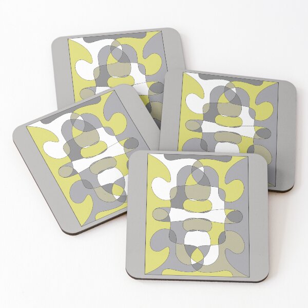 Item preview, patterns with gray and yellow tones designed and sold by azet-art.