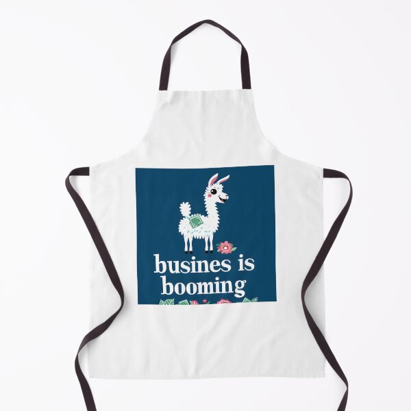 Item preview, Llama with 'Business is Booming' Quote Art Print - Motivational Office designed and sold by ArboretumFinds.