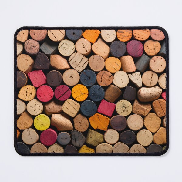 Item preview, Wine Cork Whimsy- Surreal Canvas Illustrations on Chalkboard Abstract Expressionism designed and sold by OlfactoART Studio.