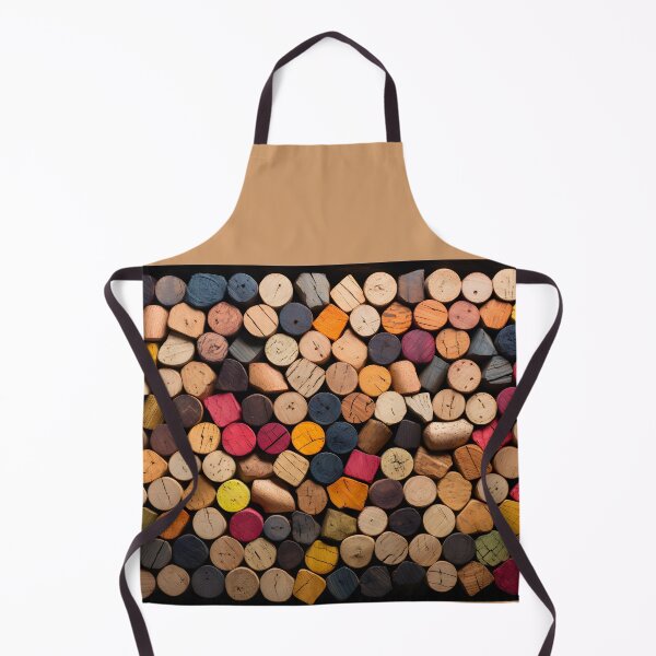 Item preview, Wine Cork Whimsy- Surreal Canvas Illustrations on Chalkboard Abstract Expressionism designed and sold by OlfactoART Studio.