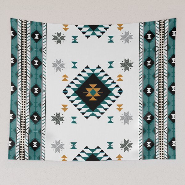 Item preview,   Navajo tribal vector seamless pattern. Native American ornament. Ethnic South Western decor style. Boho geometric ornament. Vector seamless pattern. Mexican blanket, rug. Woven carpet illustration designed and sold by SittipongDesign.