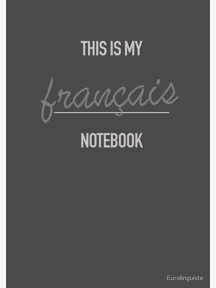 Thumbnail 3 of 3, Journal, This is my French Language Notebook Spiral Bound designed and sold by Eurolinguiste.
