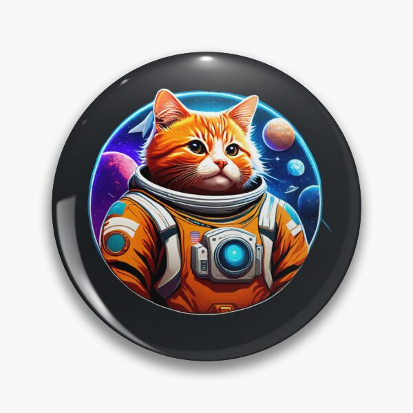 Item preview, Cattecoin crypto space cat designed and sold by BlueGoldArt.