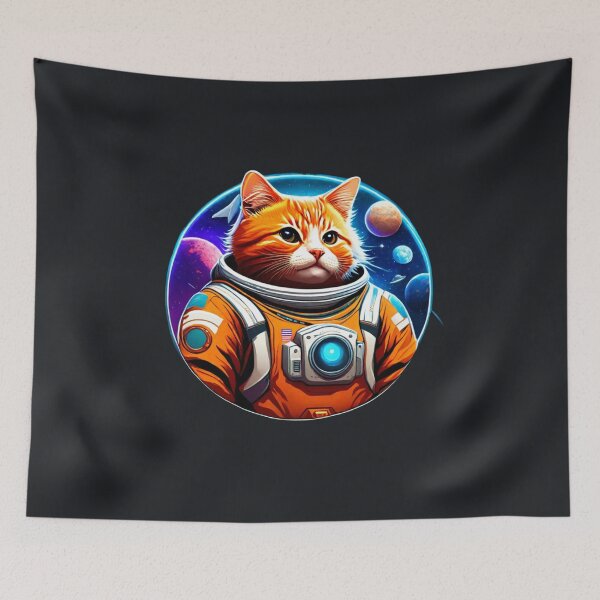 Item preview, Cattecoin crypto space cat designed and sold by BlueGoldArt.