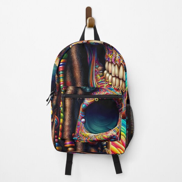 Item preview, Psychedelic Dreamscape: The Vibrant Pirate Skull designed and sold by ArtComixHaven.