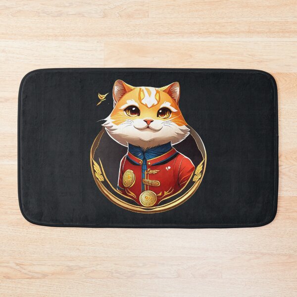 Item preview, Cute anime Cattecoin crypto space cat designed and sold by BlueGoldArt.