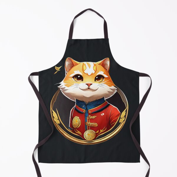 Item preview, Cute anime Cattecoin crypto space cat designed and sold by BlueGoldArt.