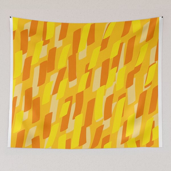 Item preview, cuadro de patrón de líneas amarillas designed and sold by ArtKar.