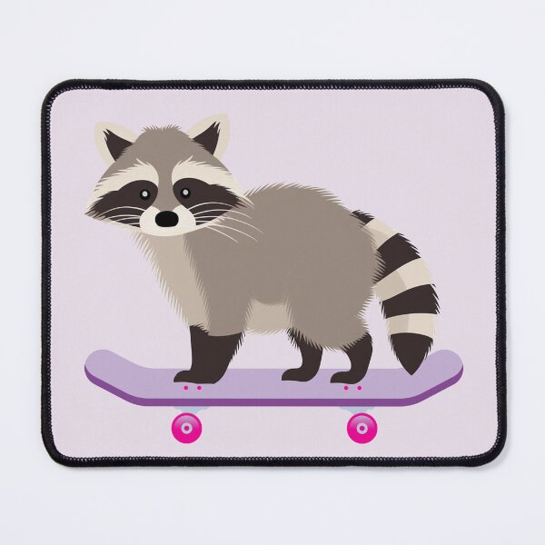 Item preview, Funny Racoon on a Skateboard  designed and sold by -Candy-Shop-.