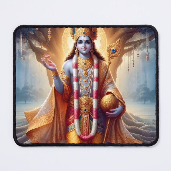 Artikelvorschau, Lord Krishnas göttliche Präsenz entworfen und verkauft von MokshaPixels.
