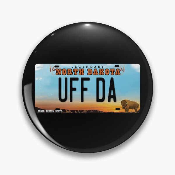 Artikelvorschau, Uff Da North Dakota License Plate entworfen und verkauft von BahayProduction.