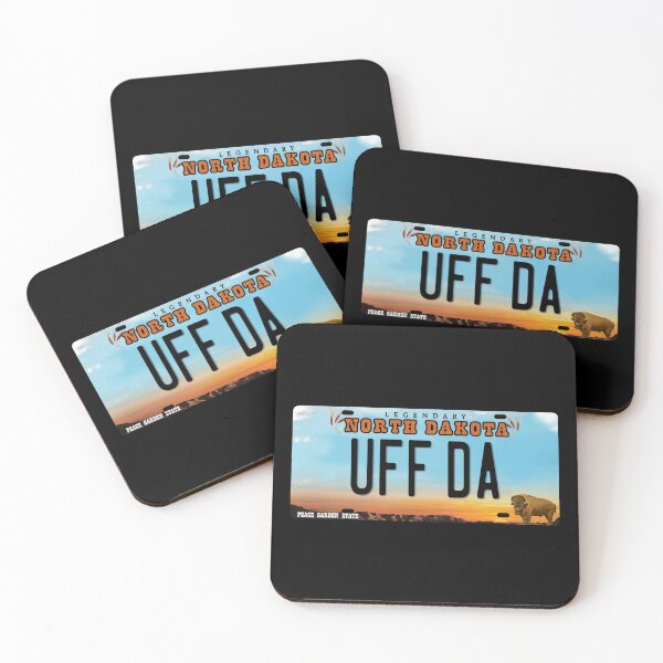 Item preview, Uff Da North Dakota License Plate designed and sold by BahayProduction.