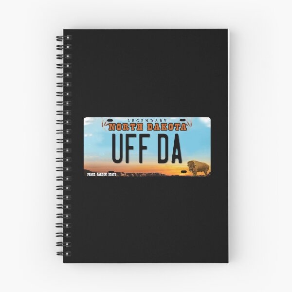 Item preview, Uff Da North Dakota License Plate designed and sold by BahayProduction.