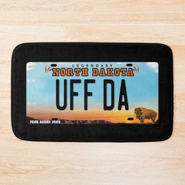 Item preview, Uff Da North Dakota License Plate designed and sold by BahayProduction.