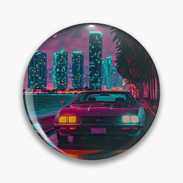 Artikelvorschau, 80er Miami Synth-Wave: Retro Neon Vibe“ entworfen und verkauft von iQuorra.