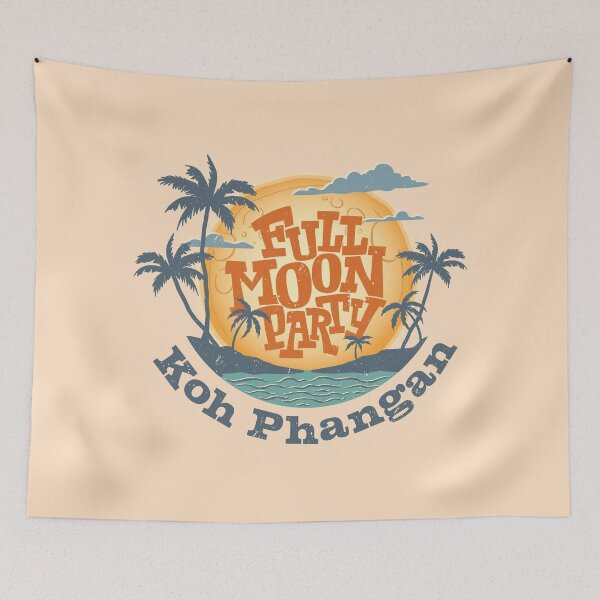 Item preview, Full Moon Party Koh Phangan - Haad Rin, Thailand designed and sold by LazyCaat.