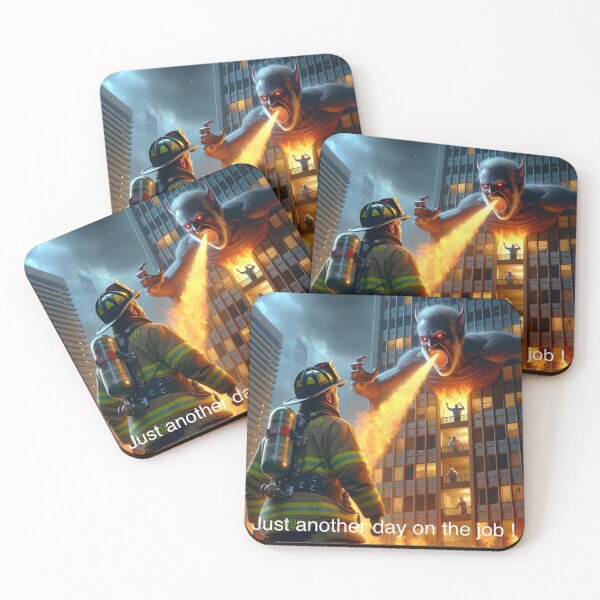Item preview, the fireman designed and sold by Draculart.