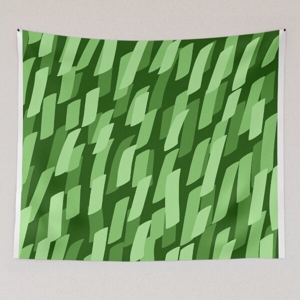 Item preview, cuadro de patrón de líneas verdes designed and sold by ArtKar.