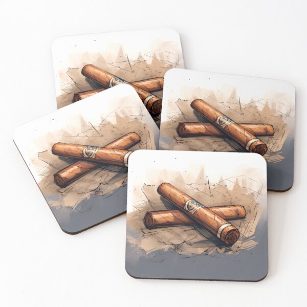 Item preview, Abstract Cigar Tale in Whimsical Playful Technique and Unconventional Impressions designed and sold by OlfactoART Studio.