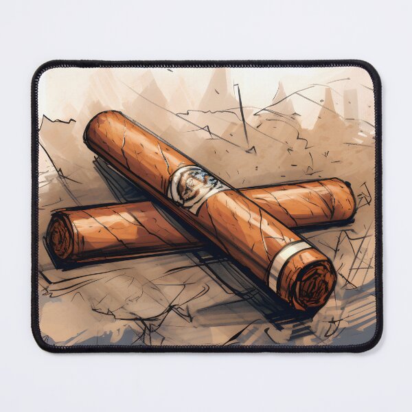 Item preview, Abstract Cigar Tale in Whimsical Playful Technique and Unconventional Impressions designed and sold by OlfactoART Studio.