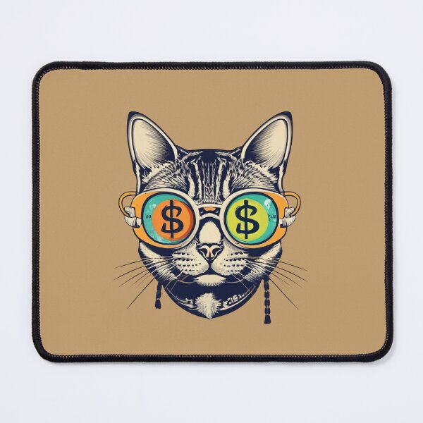 Item preview, Cat and crypto Cattecoin cat designed and sold by BlueGoldArt.