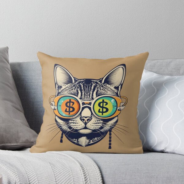 Item preview, Cat and crypto Cattecoin cat designed and sold by BlueGoldArt.