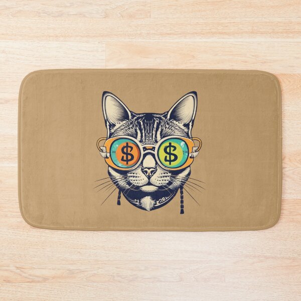 Item preview, Cat and crypto Cattecoin cat designed and sold by BlueGoldArt.
