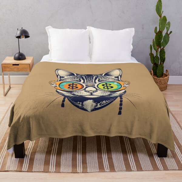 Item preview, Cat and crypto Cattecoin cat designed and sold by BlueGoldArt.