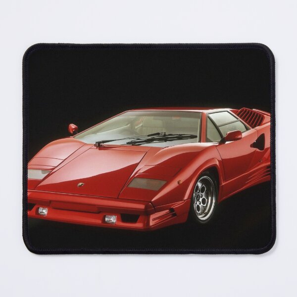 Item preview, Red Lamborghini Countach – Classic Italian Supercar Poster designed and sold by Road To Track.