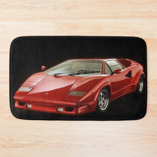 Item preview, Red Lamborghini Countach – Classic Italian Supercar Poster designed and sold by Road To Track.