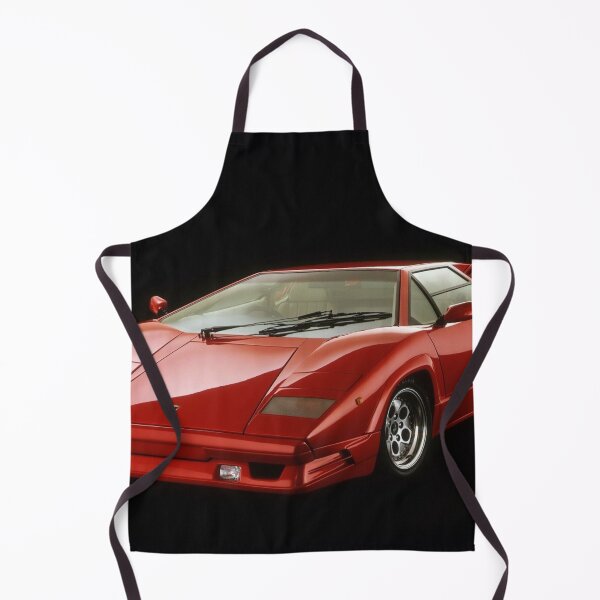 Item preview, Red Lamborghini Countach – Classic Italian Supercar Poster designed and sold by Road To Track.