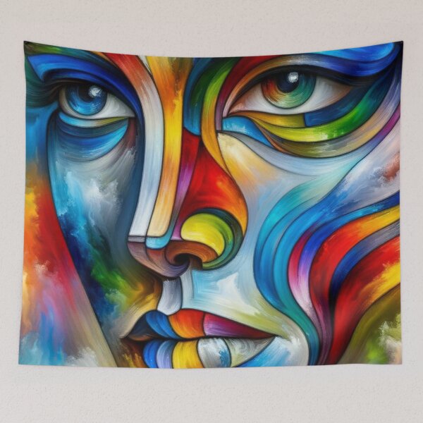 Item preview, Colorful face designed and sold by cynthia2023.