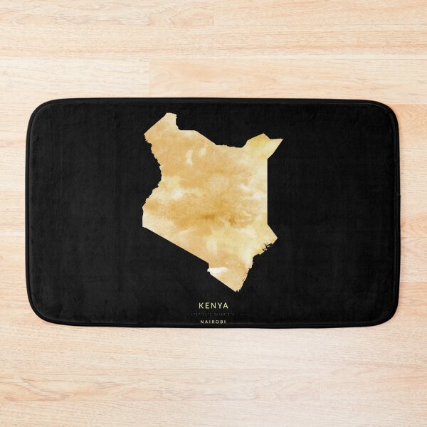 Item preview, Kenya map in gold color designed and sold by Jerhus.